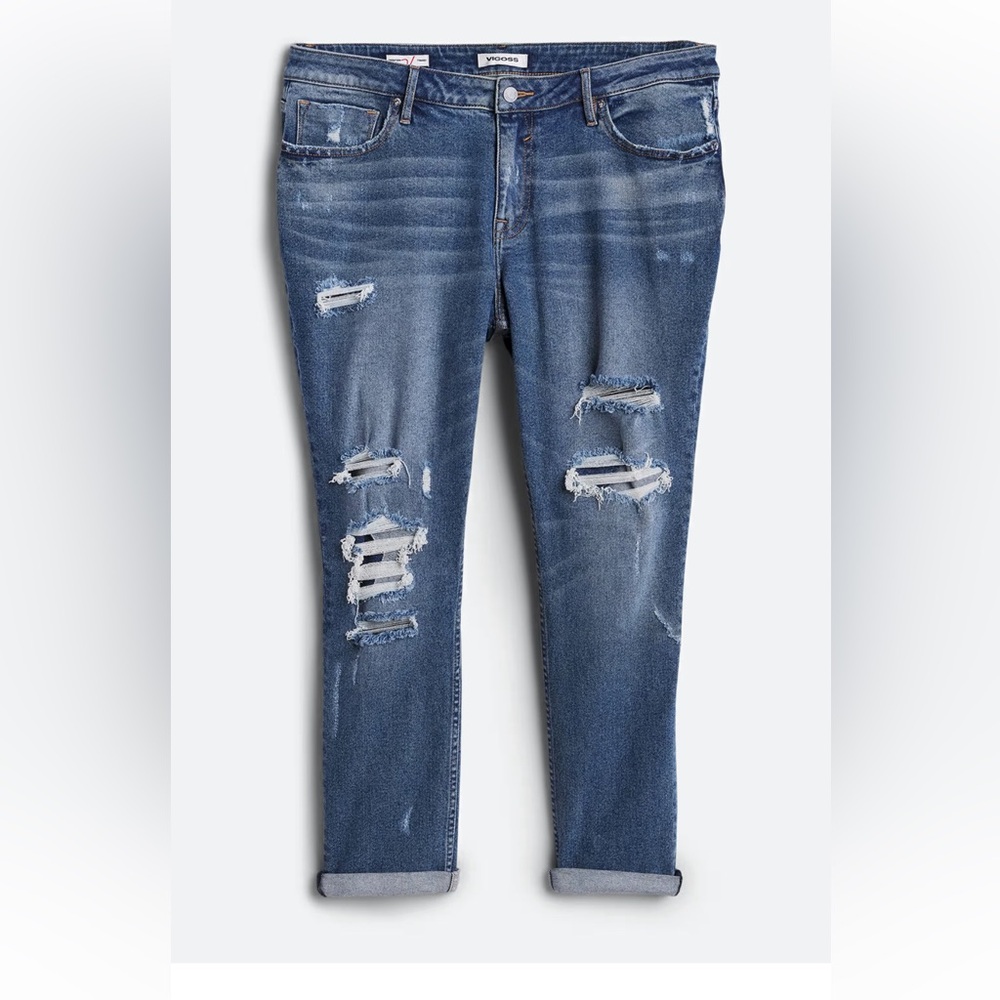 Vigoss Ripped Blue Skinny Jeans